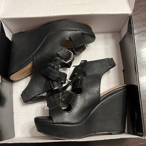 Torrid Wide Width Buckle Platform Wedges